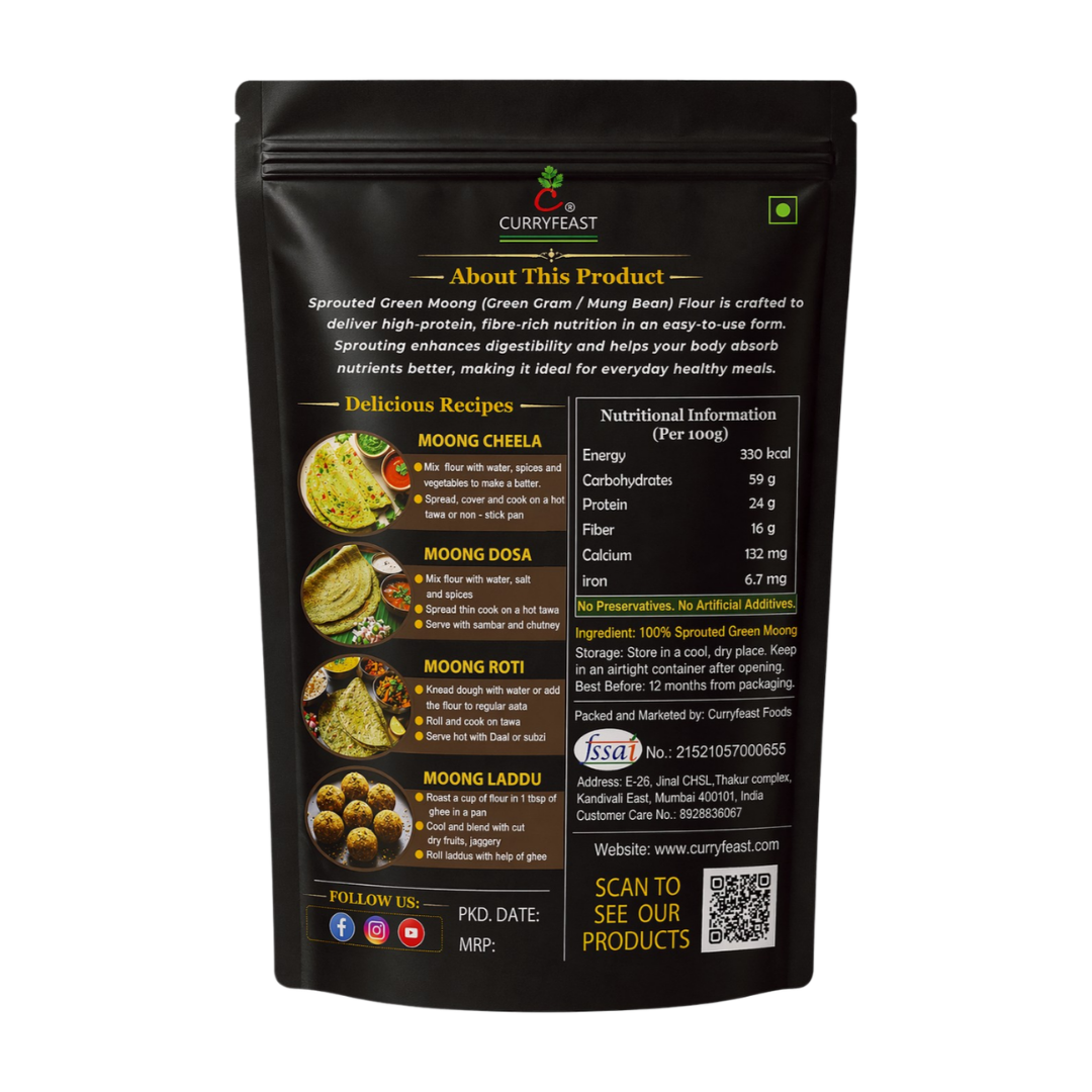Sprouted Green Moong Flour