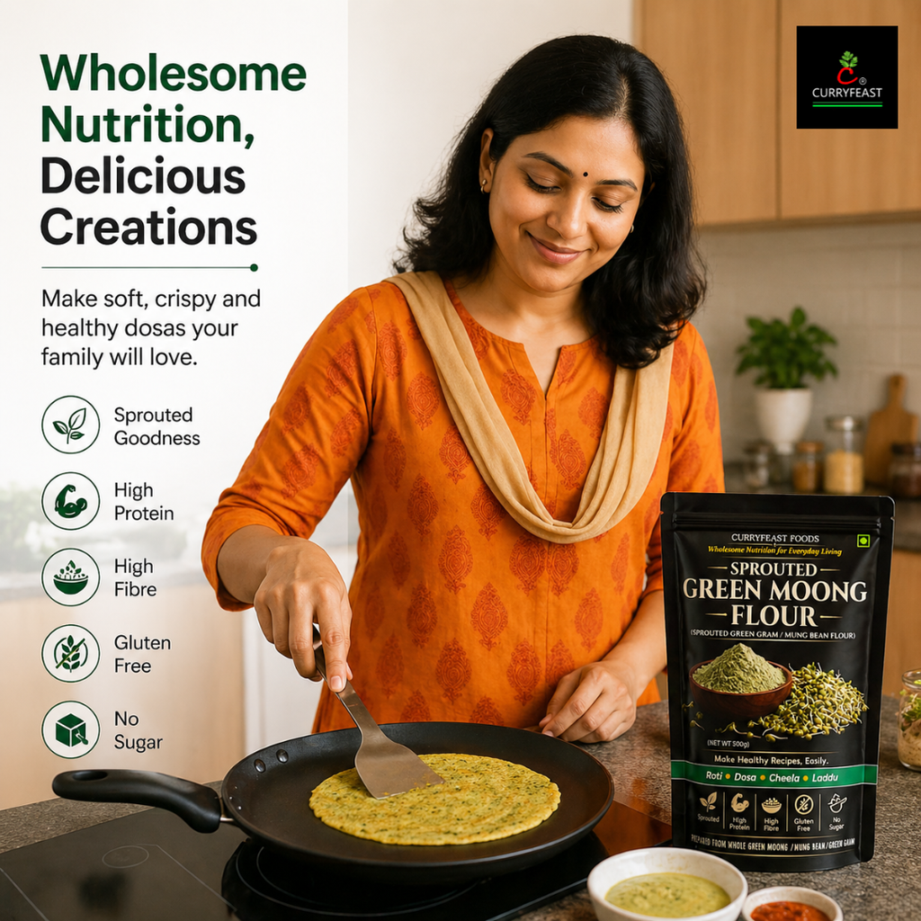 Sprouted Green Moong Flour