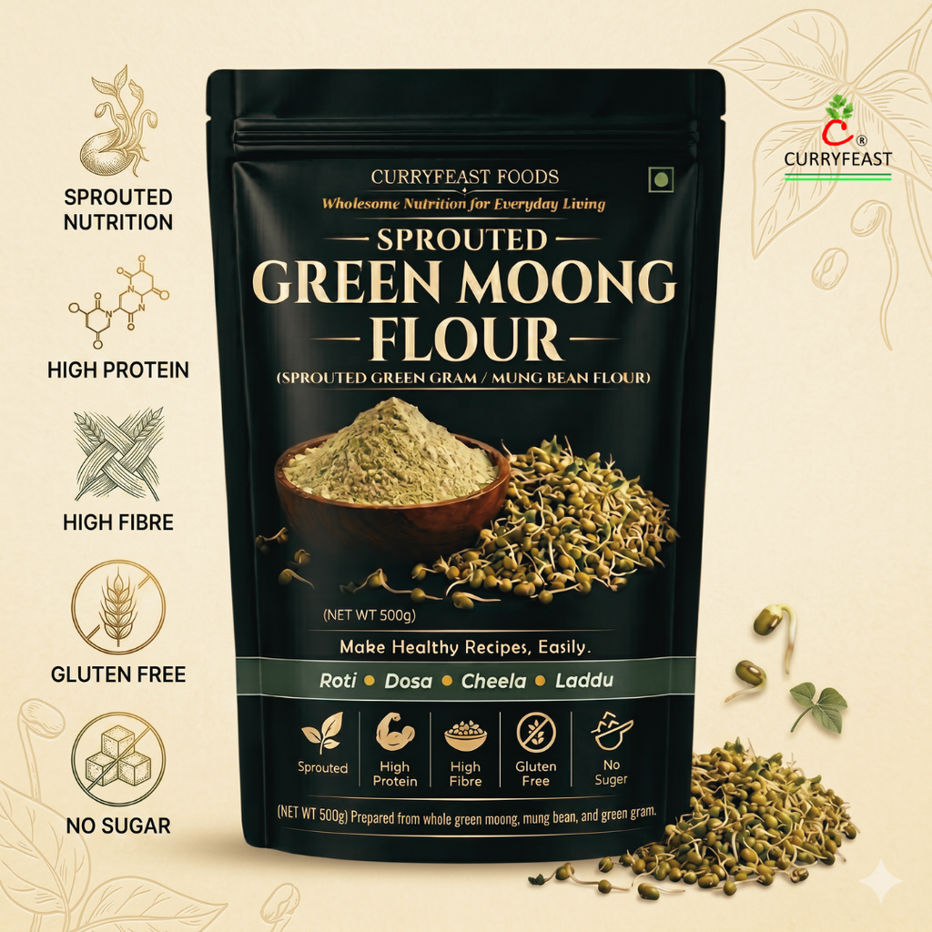 Sprouted Green Moong Flour