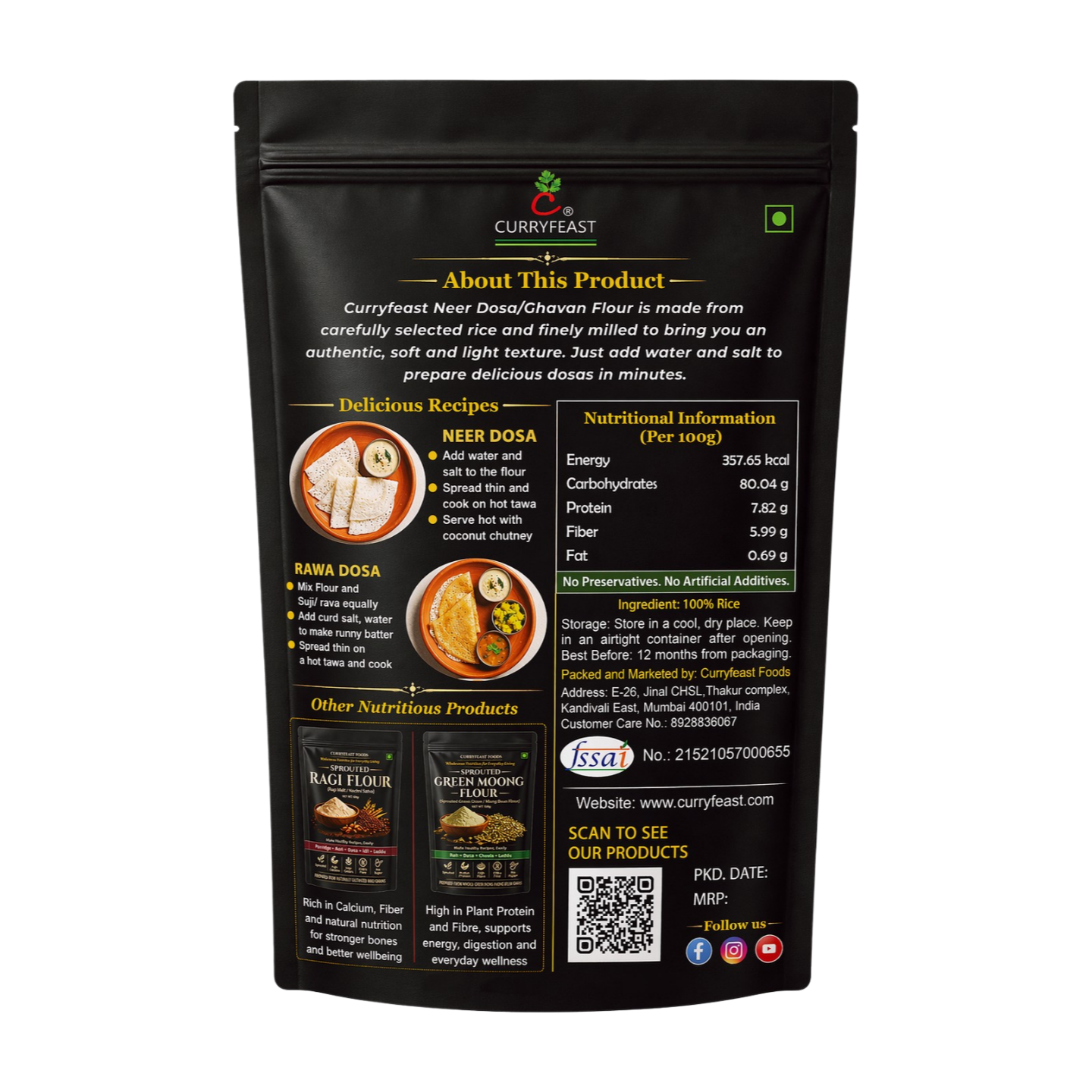 Neer Dosa (Ghavan) Flour